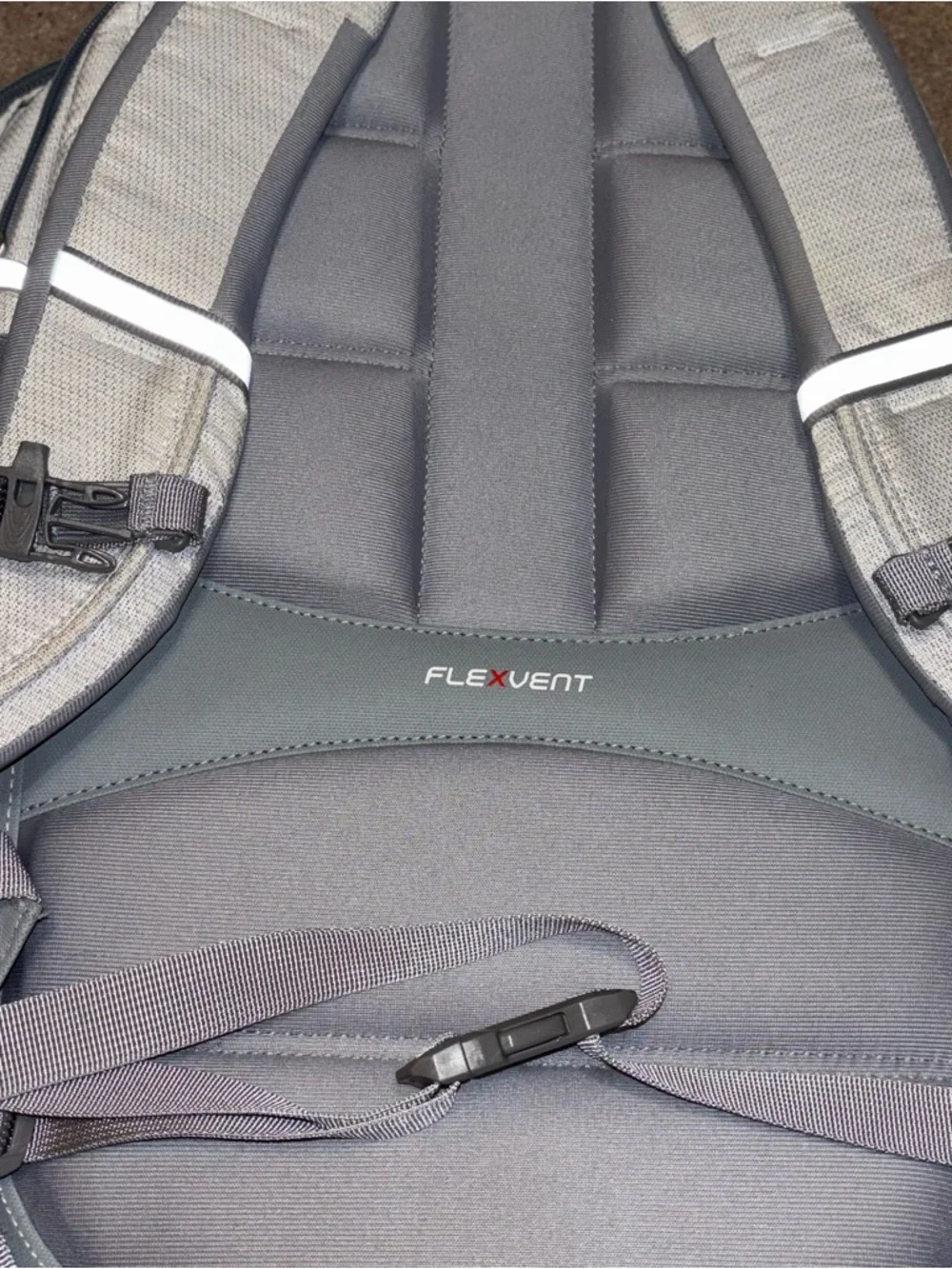 The North Face Men’s Light Gray and Slate Gray Daypack Backpack